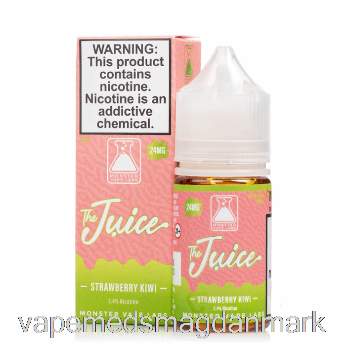 Vape Uden Nikotin Jordbærkiwi - Juicesaltene - 30ml 24mg
